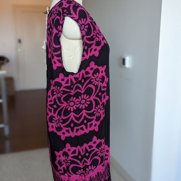 Free people geodesic dunes beaded dress L - Picture 4 of 15